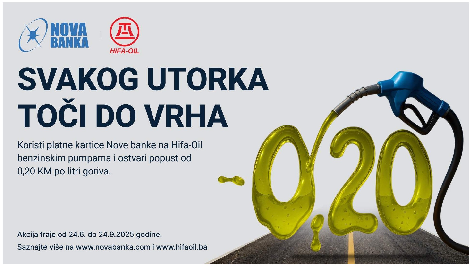 Uz Novu banku utorkom toči do vrha!